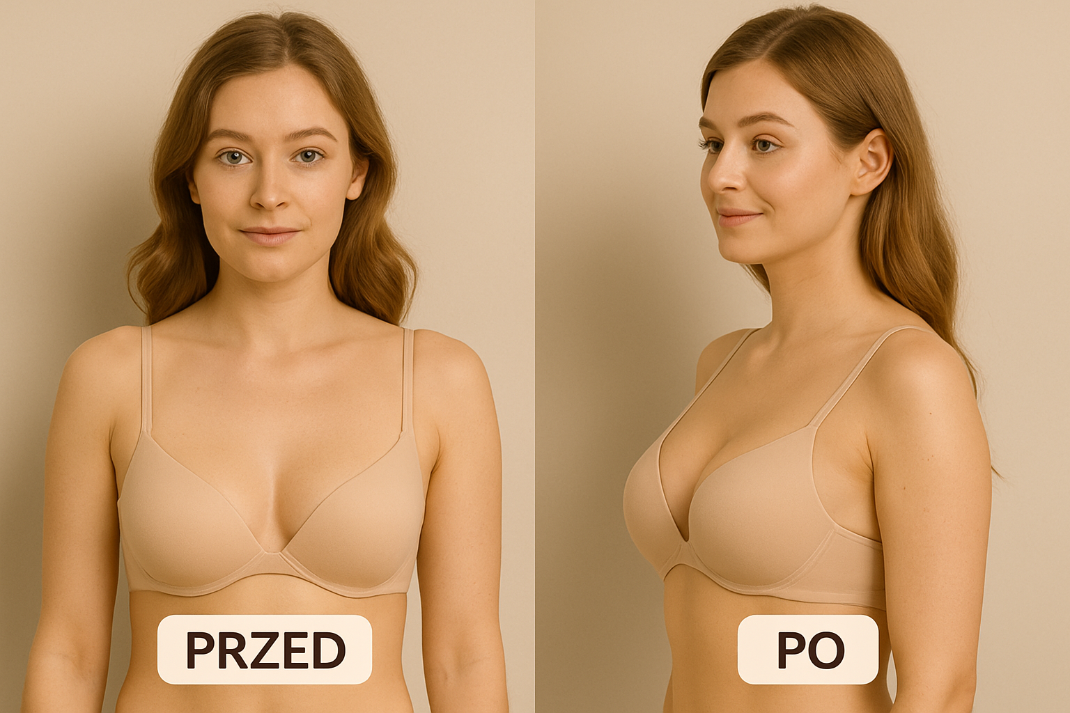 Ultra miękkie i naturalne wkładki push-up